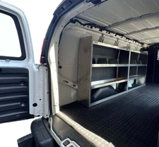 Set of 2 ALUMINUM Shelving Package for Ford Transit Low Roof 2015 - 2025 New!