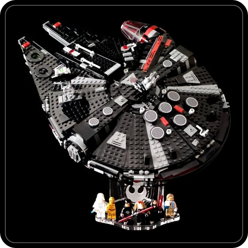 Display stand angled (36°) for Lego 75389-75257-75212-75105-4504 M(Dark) Falcon