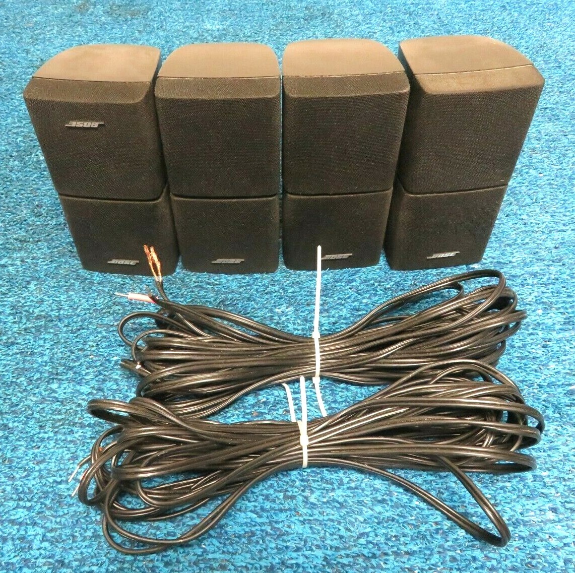 Lot 4x Bose Double Cube Speakers Acoustimass Lifestyle System