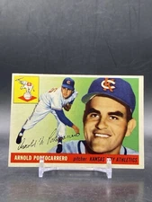 1955 Topps #77 Arnold Portocarrero Kansas City Athletics VTG Vintage Card