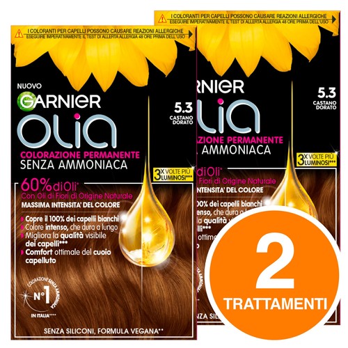 Garnier Olia Tinta Capelli Colorazione Permanente Trattamento Senza Ammoniaca - Foto 12 di 27