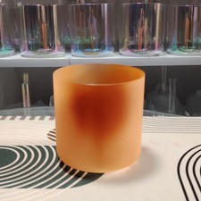 Tazón de sonido diseño de colores C# suprarrenales chakra cuarzo cristal cuenco para cantar 6"+estuche
