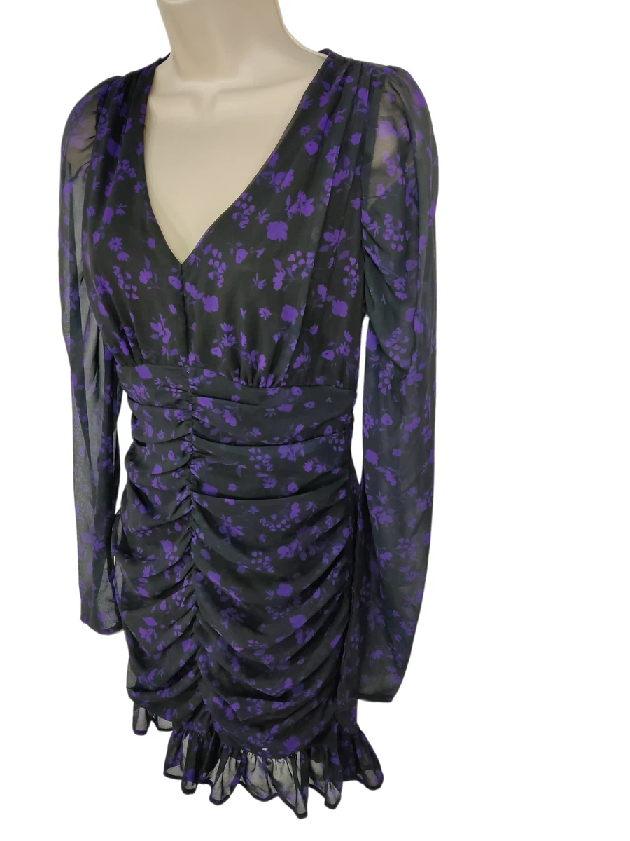 Lipsy purple deals floral dress