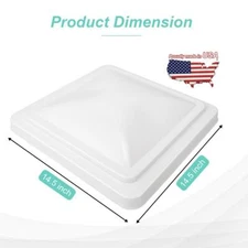 White Vent Lid Cover Ventline Elixir. RV Trailer Replacement Roof Part Kit NEW