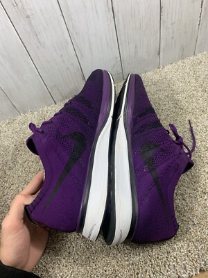 Nike FLyknit Trainer Racer Mens 11.5 US 45.5 EUR Night Purple Size 11.5 - Nike Flyknit Trainer 2017 Night Purple for sale  main image 2