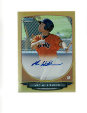 2013 Bowman Chrome Prospects Mac Williamson Gold Refractor 29/50 