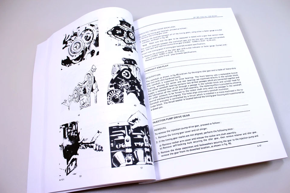 Massey Ferguson Mf 300 Crawler Tractor Loader Dozer Service Manual Parts Catalog - Image 3 of 4