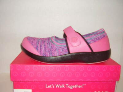 NEW TRAQ BY ALEGRIA ''QUTIE'' WOMENS SMART WALKING SHOES PINK EU 39 US 9-9.5M