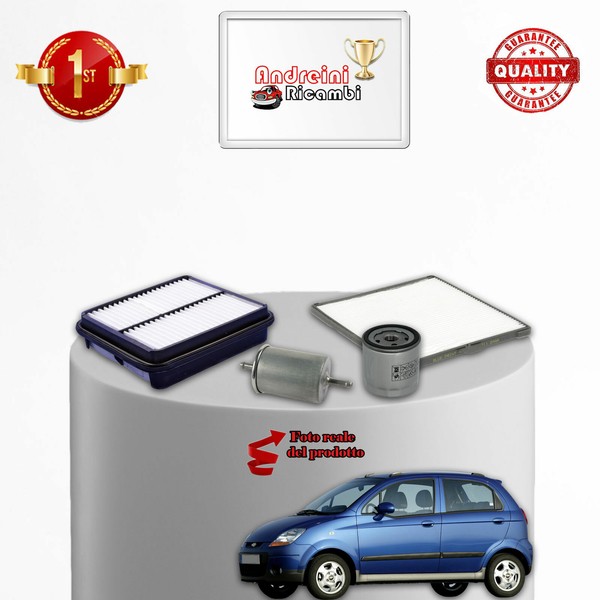 Kit Wartung 4 Filter Chevrolet Spark 0.8 37KW 50CV Ab 2005-image