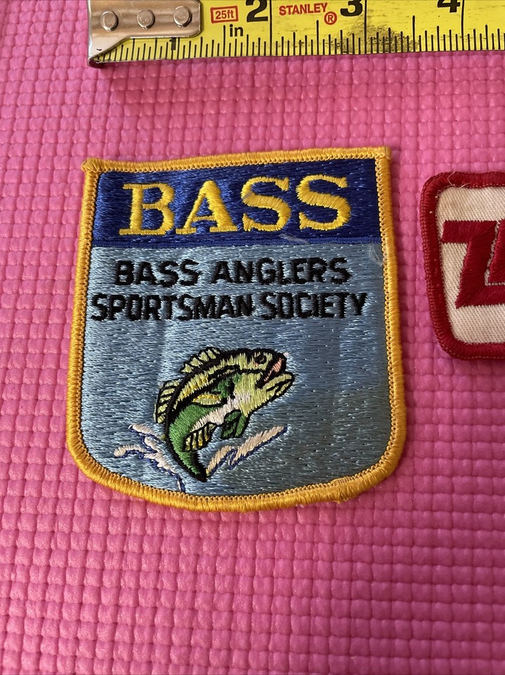 Vintage Member B.A.S.S. Bass Sportsman Society Fishing Patch Nos mint