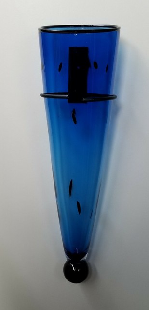 large glass wall vase