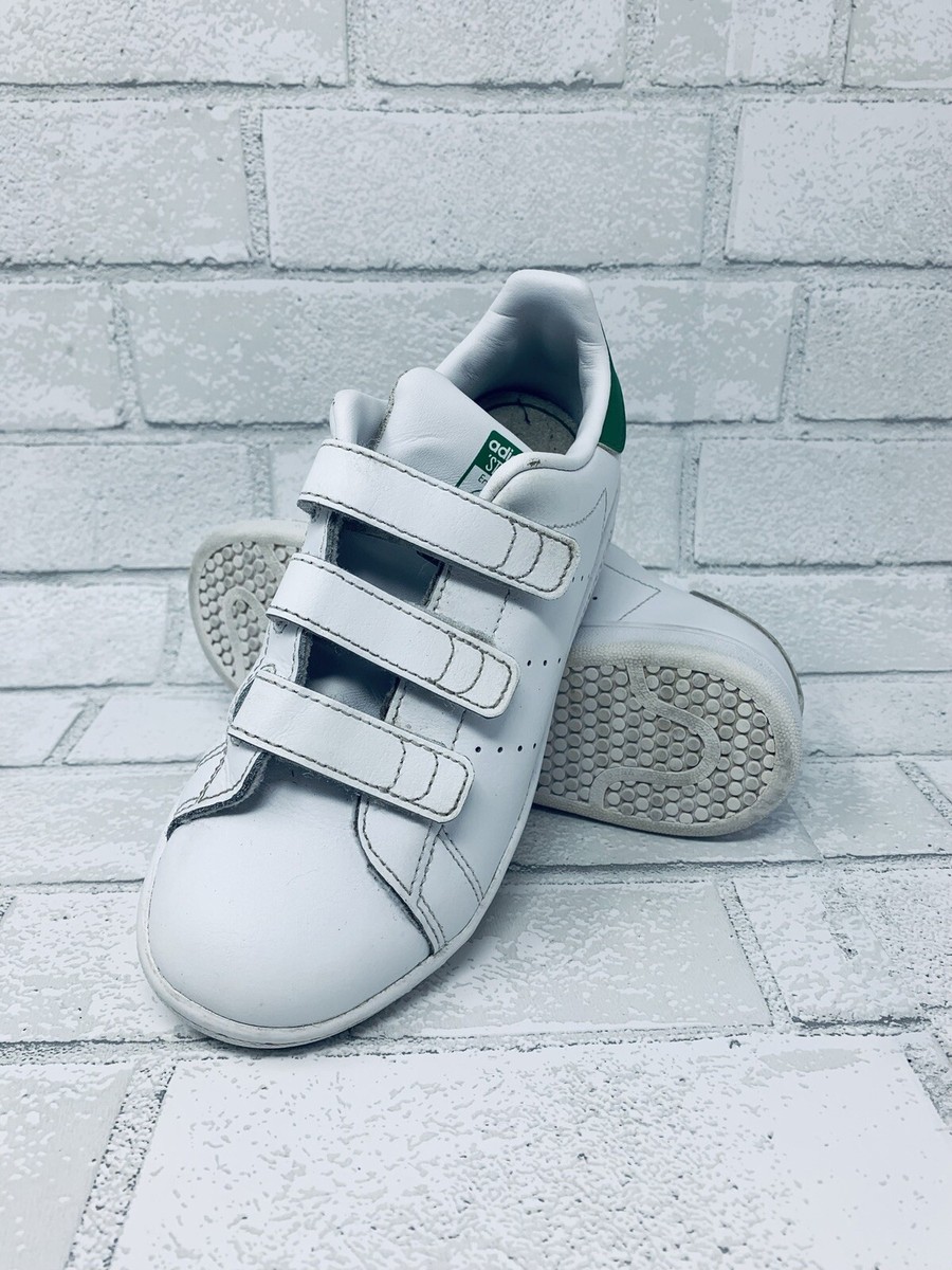 adidas gazelle silver green womens Stan Smith Velcro Sneakers by Raf Simons x Adidas- La Garonne