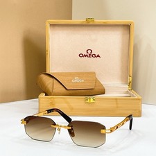 Omega SS1337 Titanium Rimless Sunglasses 58-18-145 Pilot Aviator Unisex