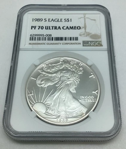 1989 S American Silver Eagle NGC PF 70 Ultra Cameo