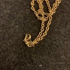 Victorian gold-tone filigree cameo necklace.  Vtg Avon Pink/white 18” Chain — photo 5
