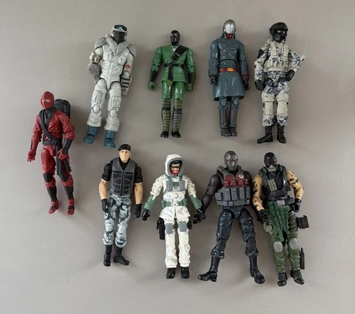 Lot Of 9 GI Joe Modern Figures ARAH Hasbro 2000’s