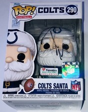 PAT MCAFEE SIGNED AUTOGRAPHED INDIANAPOLIS COLTS SANTA FUNKO POP #290 BAS COA!