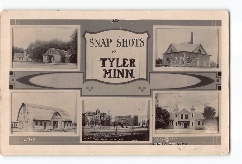Tyler Minnesota MN RPPC Real Photo 1923 Snap Shots Of Tyler Minnesota