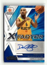 Derrick Sharp 2025-26 Panini Contenders EuroLeague X-Factor Auto 70/99 [wyf10