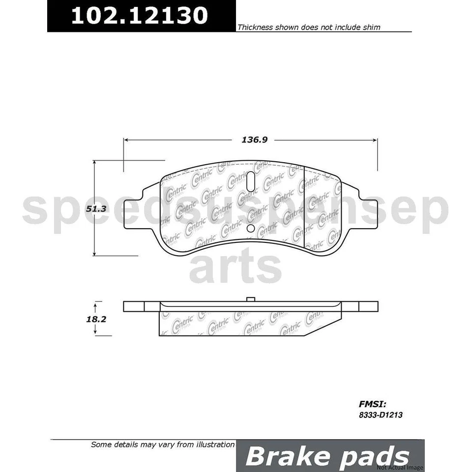 Front Brake Pads Set Brake Rotors Fits Peugeot 301 1.6L - Image 4 of 4