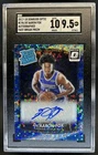 2017-18 Donruss Optic De'Aaron Fox Rated Rookie RC Fast Break Auto #196 SGC 9.5
