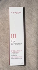 Clarins Natural Lip Perfector Travel Size 5 ml 01 ROSE SHIMMER NEW IN BOX