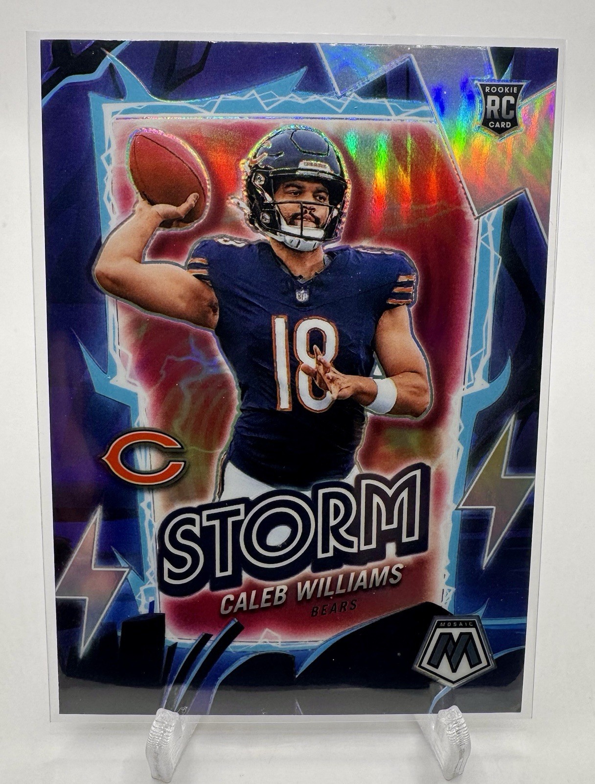 2024 Panini Mosaic Storm Silver Prizm Caleb Williams #9