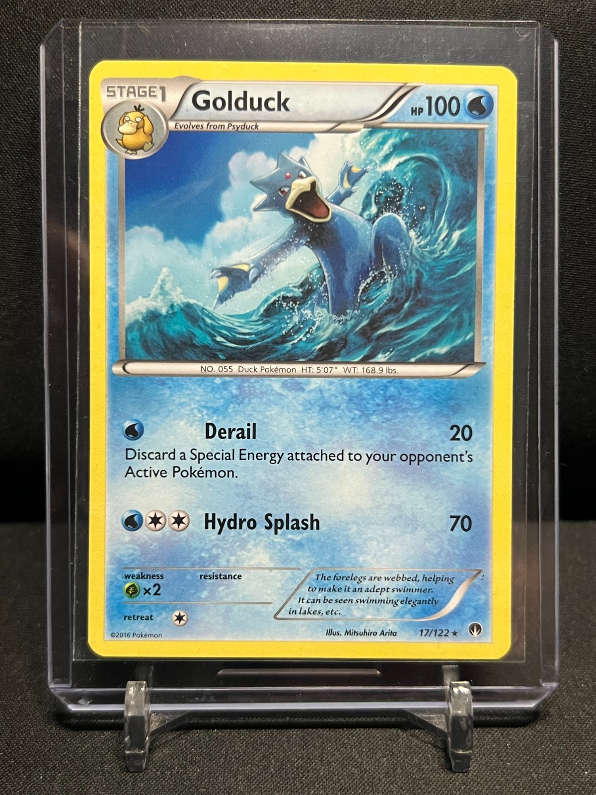 Golduck 17/122 Rare Pokémon 2016 XY Breakpoint - LP