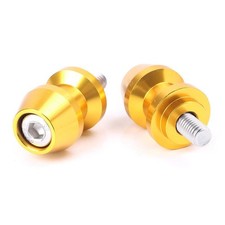 1 Set 8mm Motorcycle Swingarm Spools Sliders For Yamaha R1 R6 Fz1 FZ6 FZ8 Gold