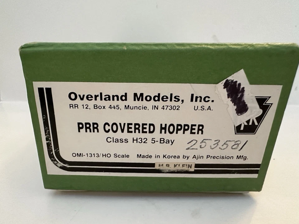 Overland Models HO 1313 PRR Covered Hopper Class H32 5- Bay #253581, Brass - Image 3 of 3