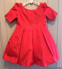 NWT Janie And Jack Red Dress  Bottom 2 Pc Set Taffeta Holiday Christmas 6-12mo