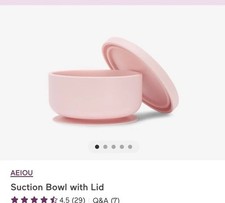 AEIOU SUCTION BOWL WITH LID- Petal