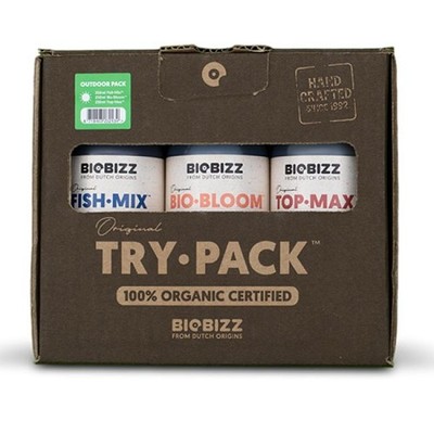 BioBizz Try-Pack Outdoor 3x250ml Set: Fish-Mix, Bio-Bloom, Top-Max