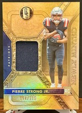 2022 Gold Standard Pierre Strong Jr. Newly Minted Memorabilia /399 - Patriots