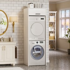 Waschmaschinenschrank für Waschmaschine & Wäschetrockner,Kolumnenschrank