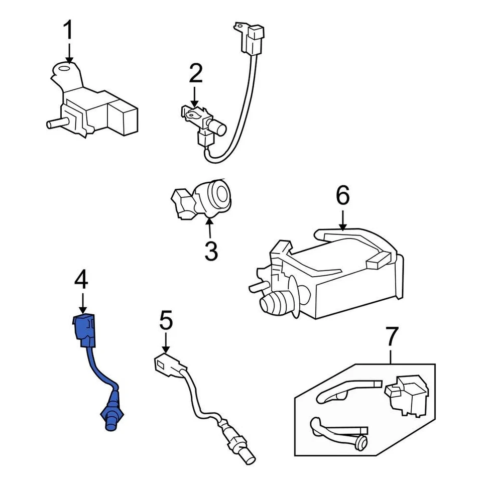 For Toyota Tacoma 2005-2007 Toyota 8946704020 Front Oxygen Sensor — 第 4/4 张图片