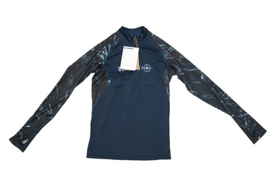 Beuchat Atoll Rashguard Shirt Mens Medium Blue Long Sleeve UPF 50 Swim Surf