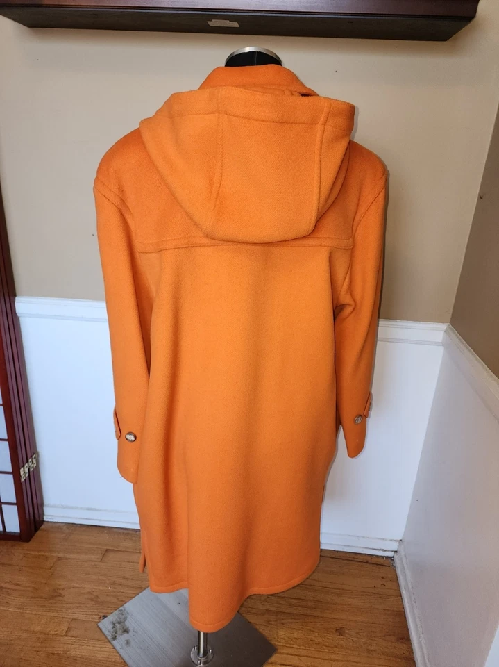 Abrigo de Lona Hermes Naranja Prístino Nuevo Nunca Usado #54 Foto 4 de 4