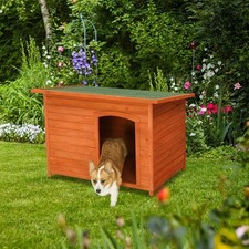Pet Dog Kennel Wooden House, Extra Large Dog Outdoor Garden Big Cabin Shelter