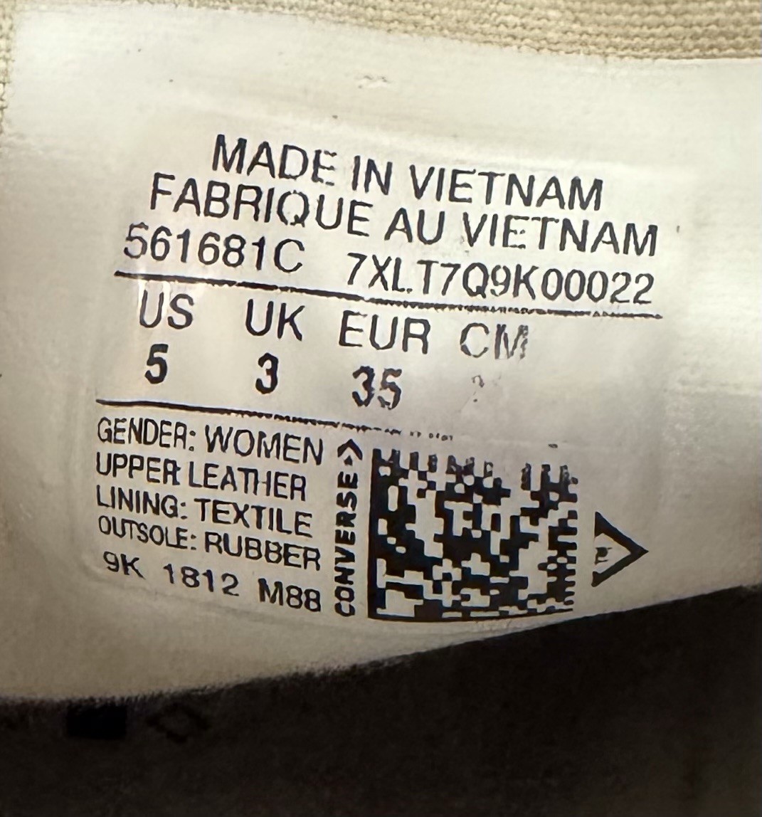 Converse Women's Black Leather Chuck Taylor All Star Lift Sneakers/Shoes Size 5 thumbnail 15