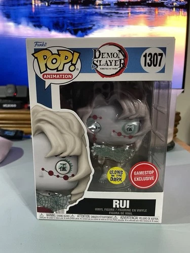Funko Pop! Vinyl: Demon Slayer Rui #1307 GameStop Glows In The Dark Exclusive