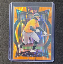 Panini 2025 Select Prizm Orange Flash Concourse Nick Kurtz Oakland Athletics #63
