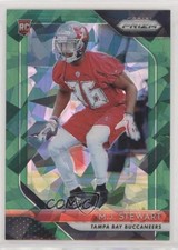 2018 Panini Prizm Rookie Green Crystals Prizm 15/75 MJ Stewart #256 gn1