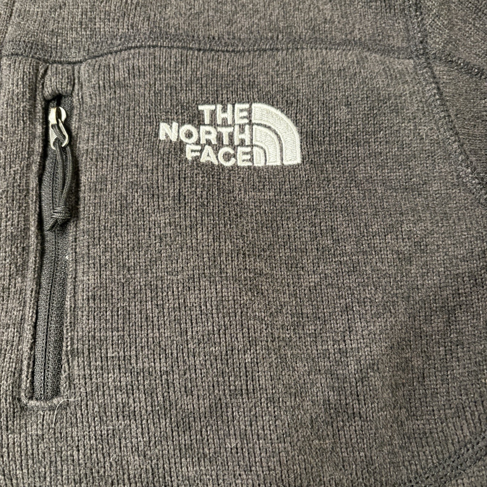 The North Face Midweight Full Zip Fleece Jacket Men's Gray Sz Small thumbnail 3