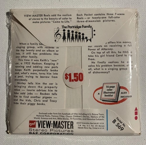 NEW/SEALED View-Master THE PARTRIDGE FAMILY - 1971 TV - B-569 (V2) - Picture 4 of 7