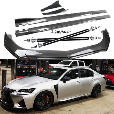 Carbon Fiber Front Bumper Lip Spoiler Side Skirt Body Kits For Lexus IS F IS200t