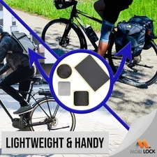 6Pcs Self-Adhesive Bicycle Tire Inner Tube Patch Repair Kit - Glueless Bike T...