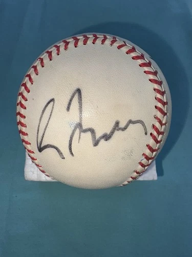 Greg Maddux Mike Maddux Marty Barrett Autographed NL Signed Baseball No COA