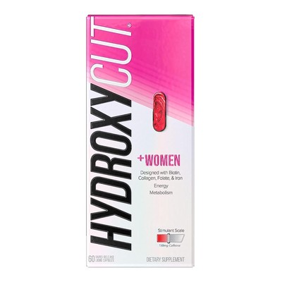 Hydroxycut +Women - 60 Rapid-Release Liquid Capsules - Includes Biotin Collag...