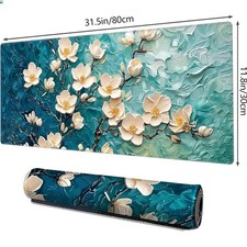 Waterproof Gaming Mouse Pad - XXL Large 31.5x11.8 with Stitched Edges